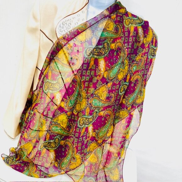 Large Michael Kors  Brown Carmel Leather Shoulder Hobo Handbag  With Scarf (2) - Picture 4 of 14